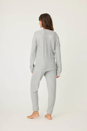 PJ Salvage - PJ Set Heathered Grey Ski Jammie