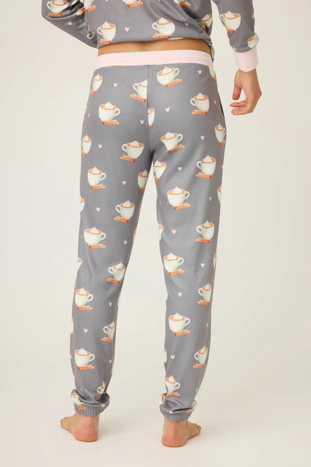 PJ Salvage - Love You A Latte Coffee Print Banded Pant