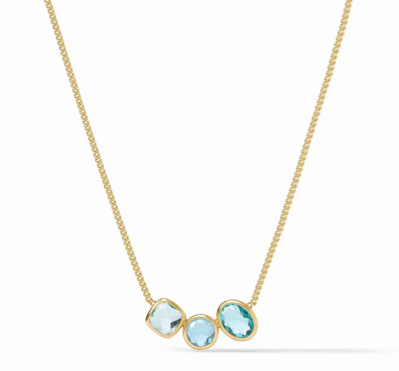 Julie Vos - Kaleidoscope Delicate Necklace - Bahamian Blue