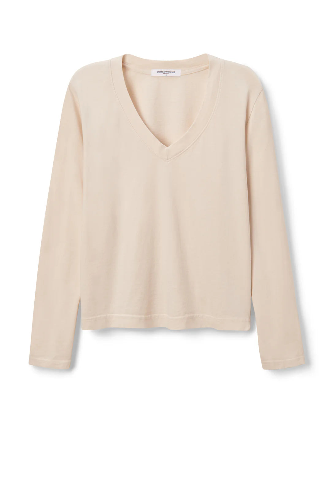 Perfect White Tee - Sinatra Vneck Longsleever