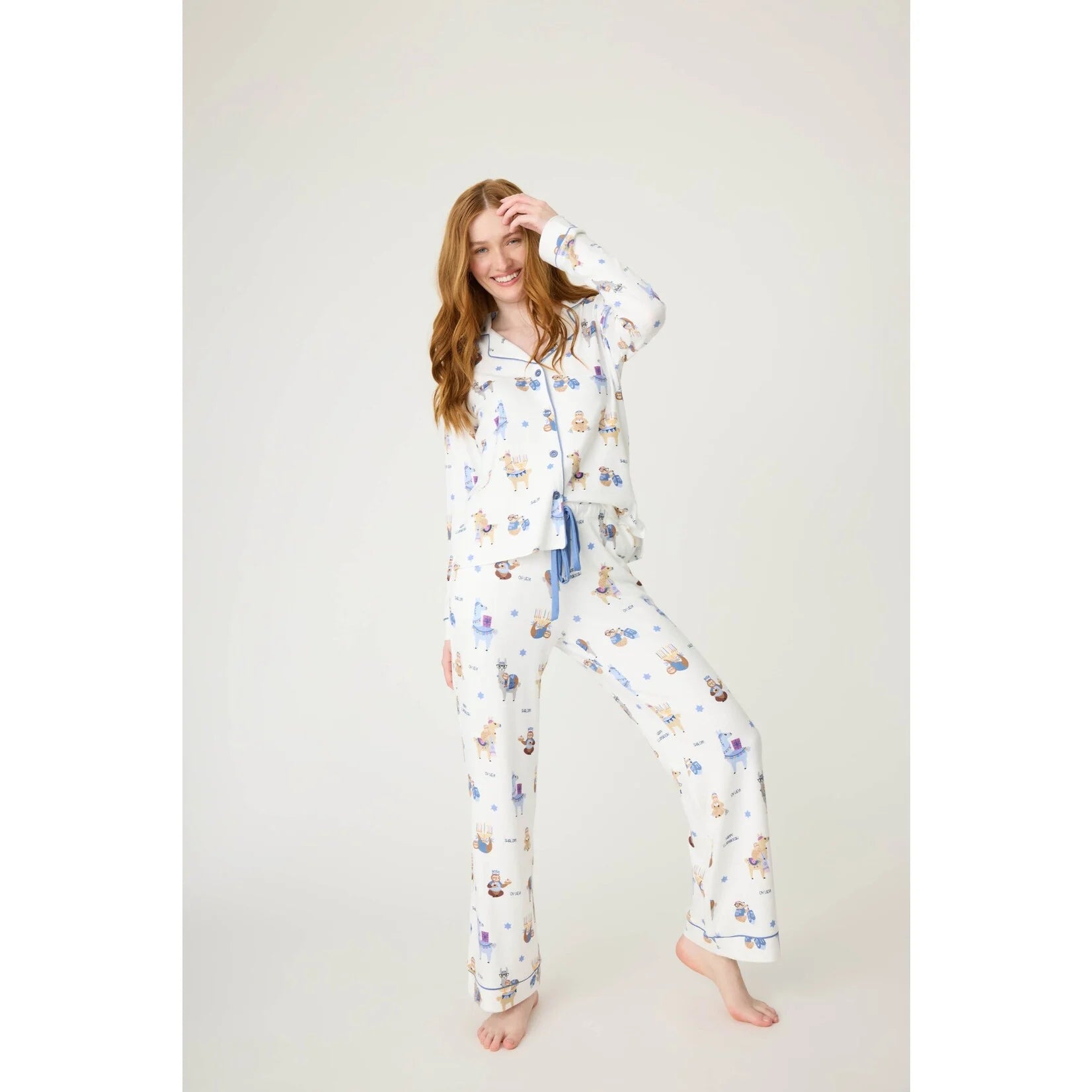 PJ Salvage - PJ Set Happy Llamakkah – Coco Lily