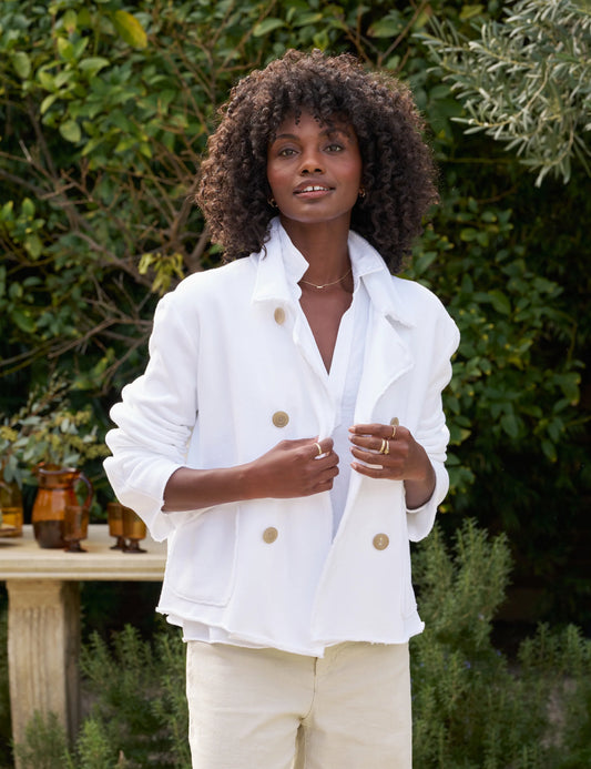 Frank & Eileen - Mini Belfast Crop Peacoat