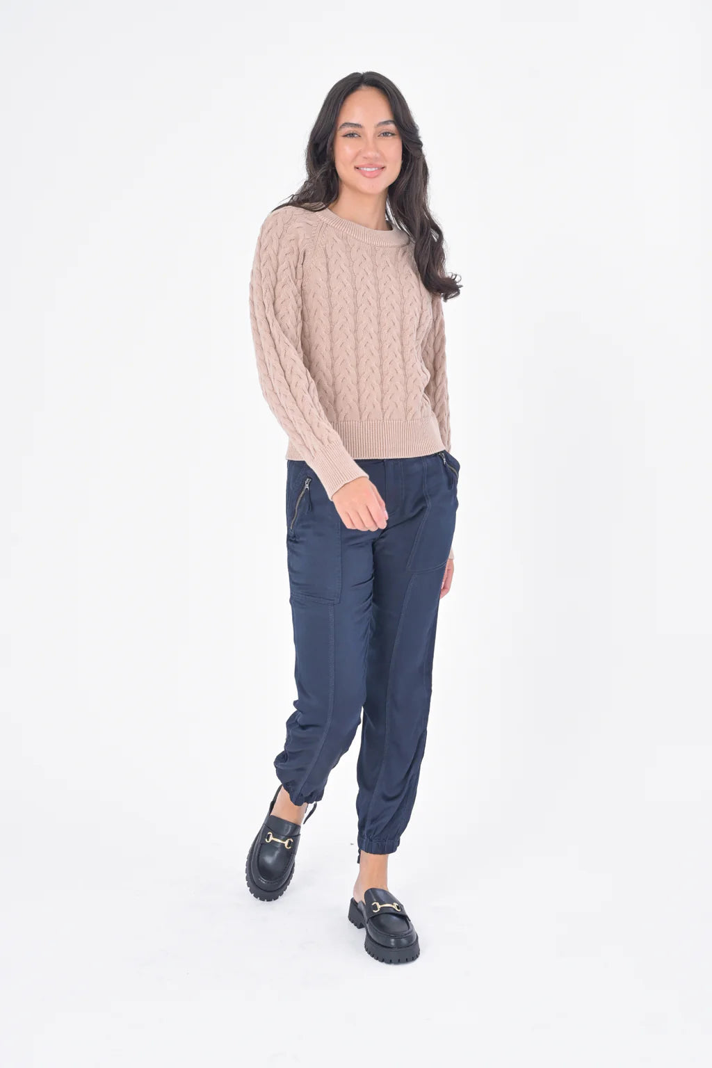 Marrakech - Crewneck Cable Sweater