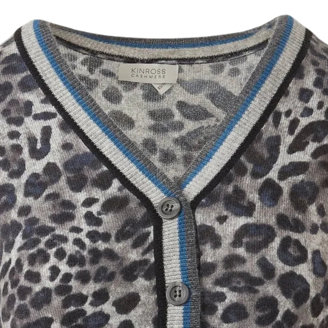 Kinross - Tipped Leopard Cardigan