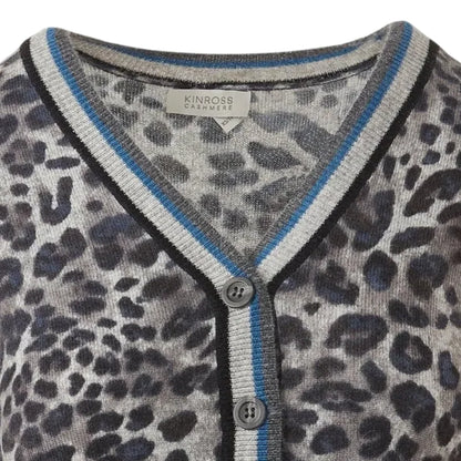Kinross - Tipped Leopard Cardigan