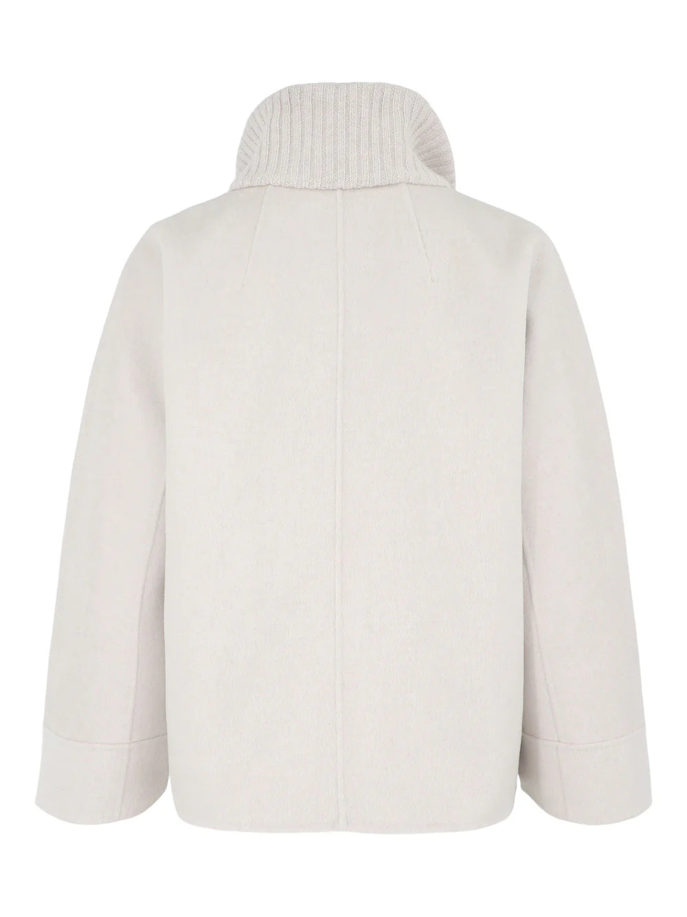Kinross - Short Knit Trim Zip Mock Coat