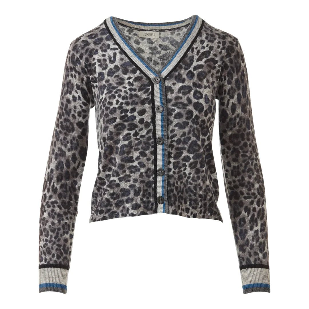 Kinross - Tipped Leopard Cardigan