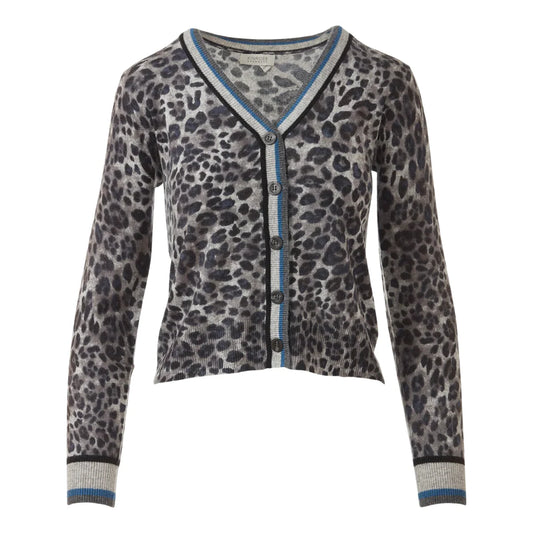 Kinross - Tipped Leopard Cardigan