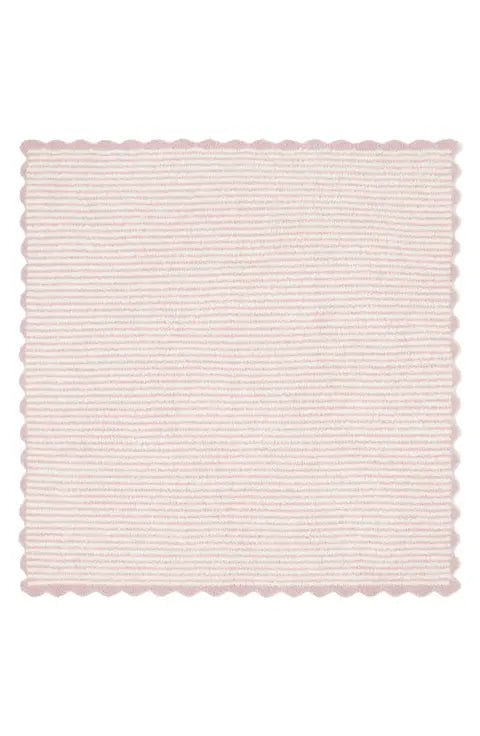 Barefoot Dreams - Cozy Chic Stripe Scallop Receiving Blanket