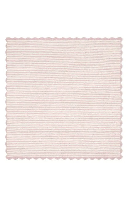 Barefoot Dreams - Cozy Chic Stripe Scallop Receiving Blanket