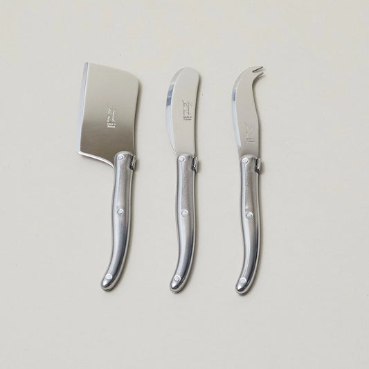 BeHome - 3 Piece Mini Cheese Utensil Set - Stainless Steel