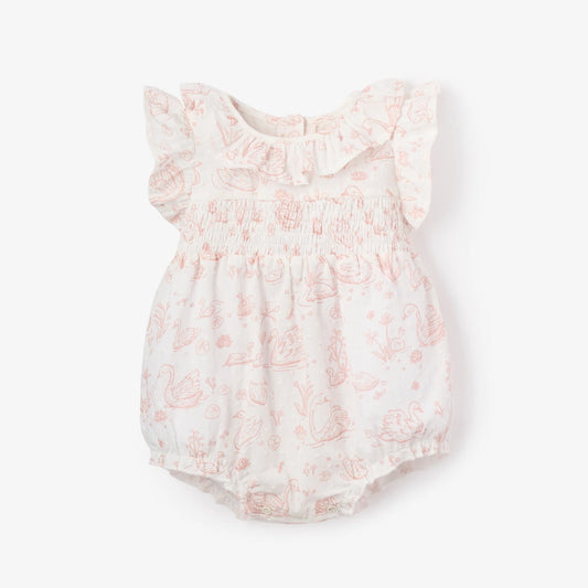 Elegant Baby - Swan Toile Romper
