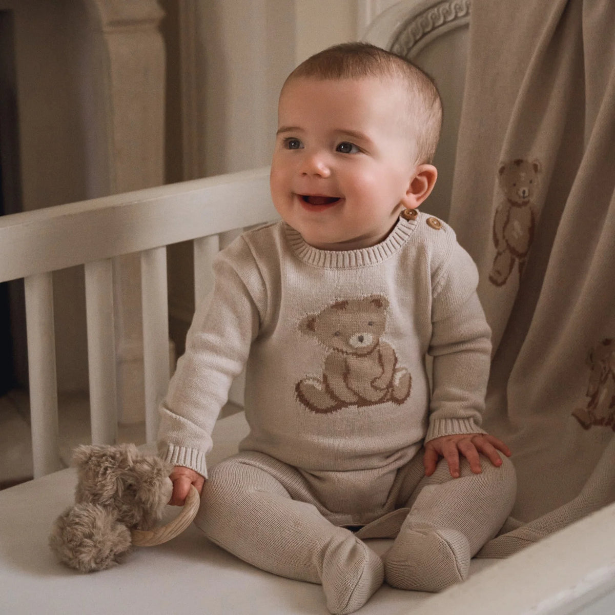 Elegant Baby - Teddy Bear Jumpsuit