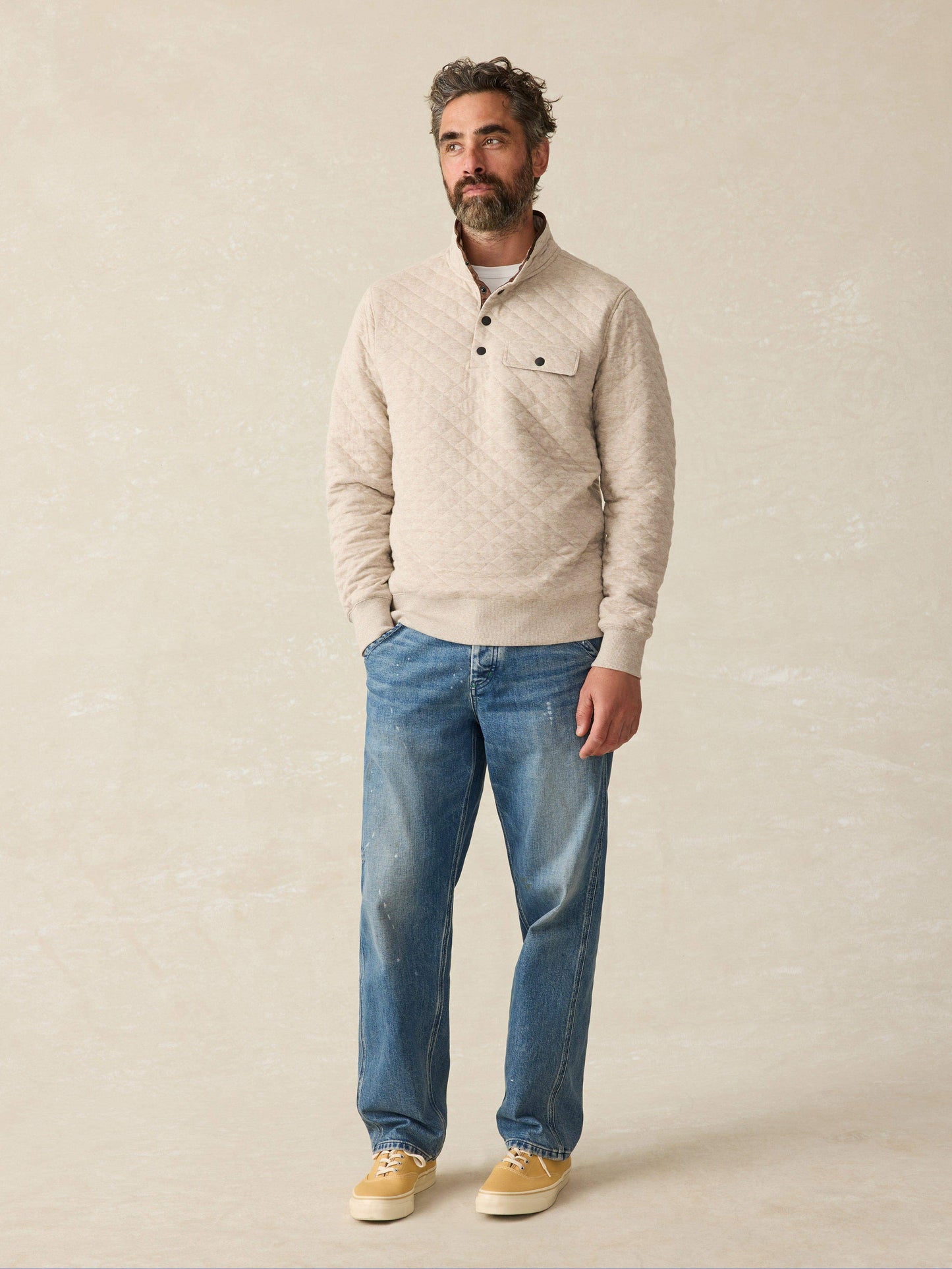 Faherty - Epic Quilted Fleece Pullover