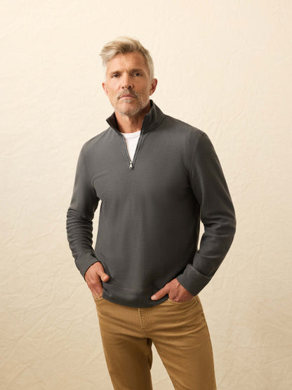 Faherty - Textured Knit Quarter Zip