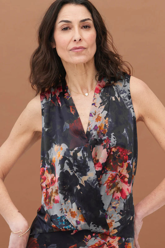 Go Silk - Boho Surplus Blouse Printed