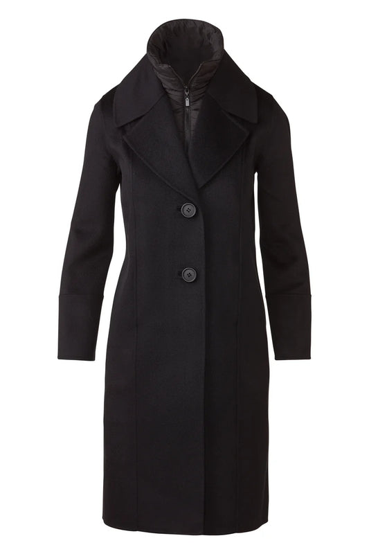Kinross - Quilted Insert Notch Collar Coat