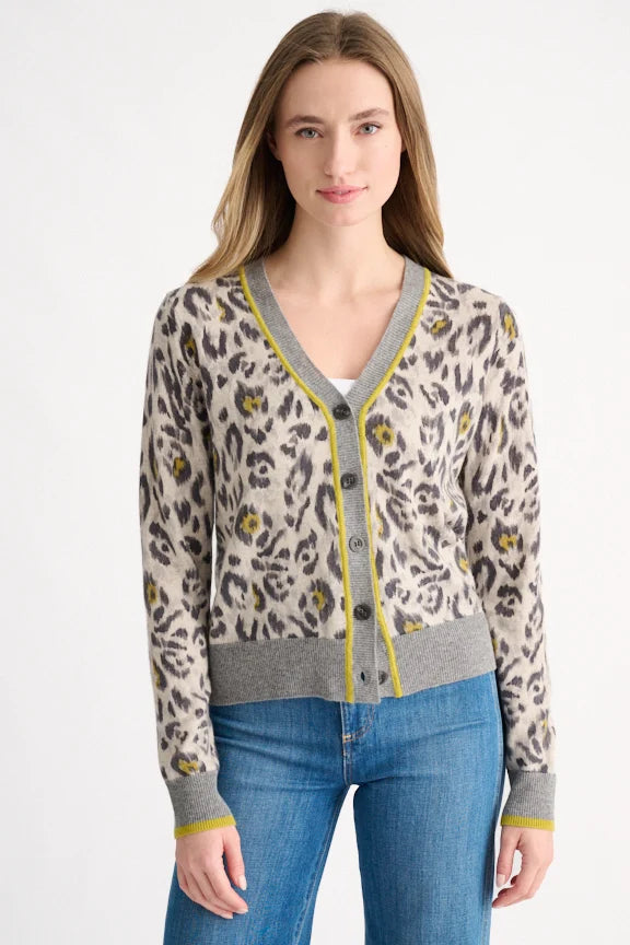 Kinross - Animal Print Cardigan