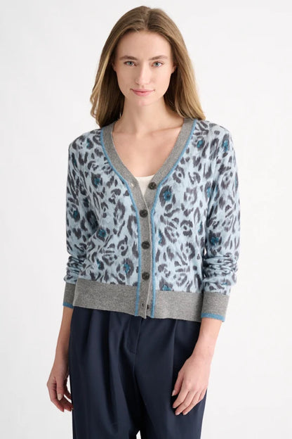 Kinross - Animal Print Cardigan