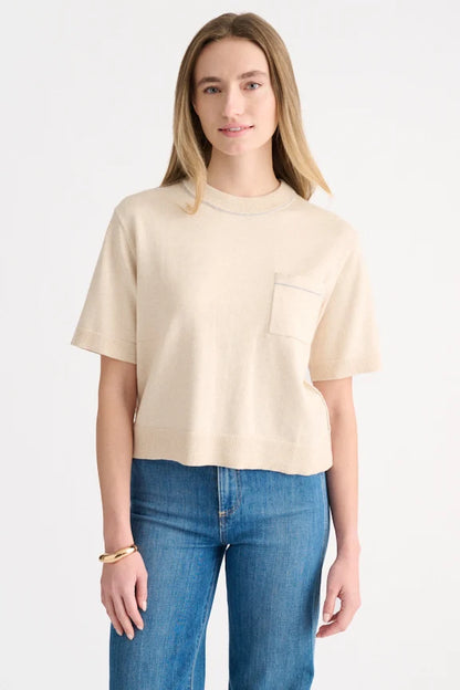 Kinross - Tipped Short Sleeve Crew