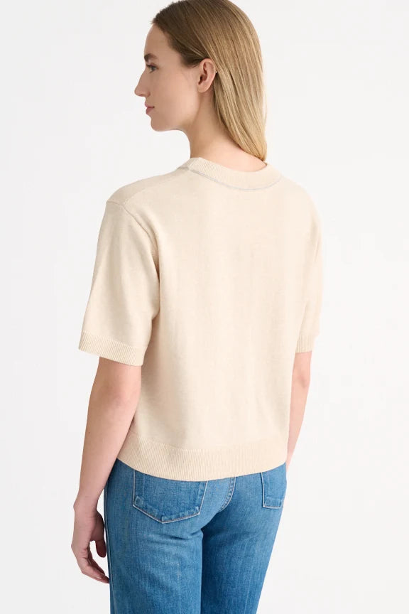 Kinross - Tipped Short Sleeve Crew
