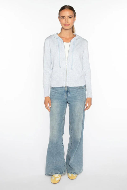 Kinross - Marled Lurex Zip Hoodie