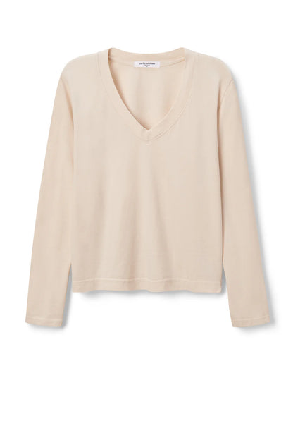 Perfect White Tee - Sinatra Vneck Longsleever