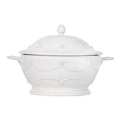Juliska - LG Round Covered Casserole B&T White 9.5"W