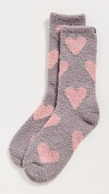 Barefoot Dreams  - Heart Print Socks