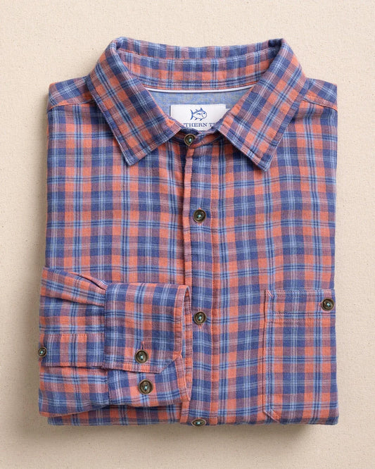 Southern Tide - Coal Cove Heather Double Cloth Sport Shirt