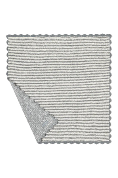 Barefoot Dreams - Cozy Chic Stripe Scallop Receiving Blanket