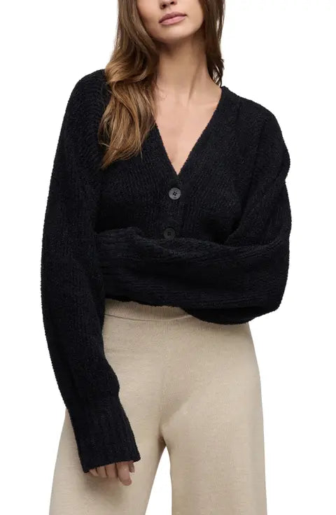 Barefoot Dreams - Cozy Chic Ribbed Button Front Cardigan
