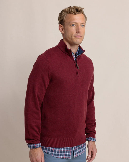 Southern Tide - LS Oakatie Heather QZip