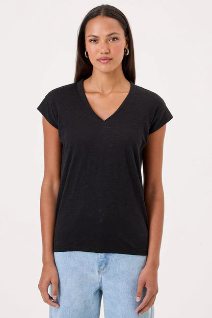 Goldie - Serenity Cap Sleeve V Neck Tee