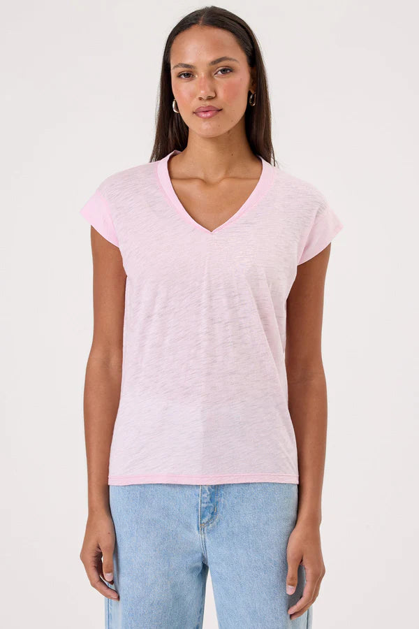 Goldie - Serenity Cap Sleeve V Neck Tee
